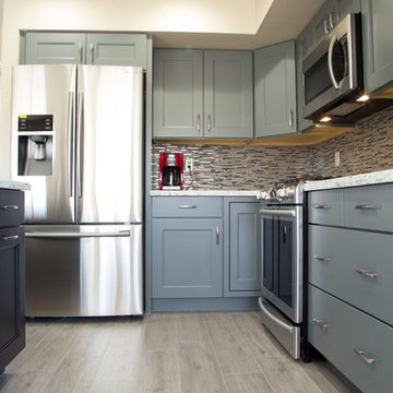 Two-Toned Kitchen Remodel & Flooring Upgrade