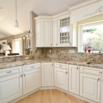 Typhoon Bordeaux Granite with Full Backsplash