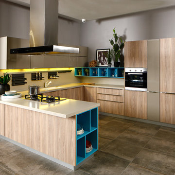 U Shaped Kitchen Cabinet - Nordland II