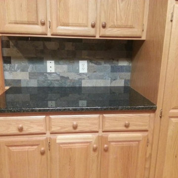 Backsplash With Uba Tuba Granite Counter - Photos & Ideas | Houzz