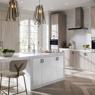 75+ Einzeilige Küchen mit Quarzit-Arbeitsplatte Ideen & Bilder - August