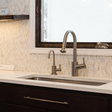 Undermount Sink with Brushed Chrome Faucet