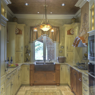 Unique Twist on French Country Kitchen