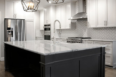 Example of a trendy kitchen design in Austin