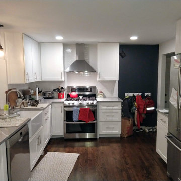 Updated kitchen with a touch of distress