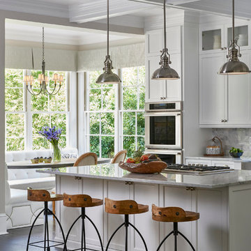 Updated Traditional Home White Kitchen