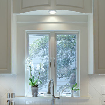 Updated Traditional Kitchen and Powder Room