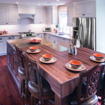 Upper Island Black Walnut Butcher Block Seating in West Chester PA