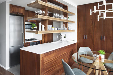 Inspiration for a contemporary kitchen remodel in New York