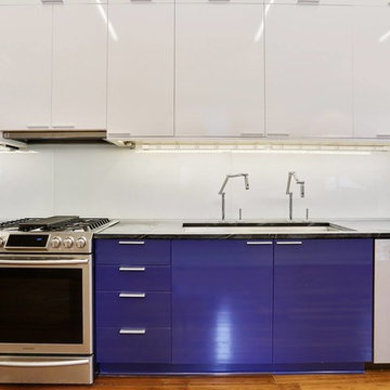 Uptown Cobalt Blue Modern Kitchen