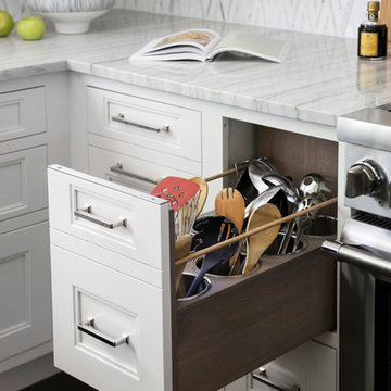 Utensil Pullout with Stainless cylinders