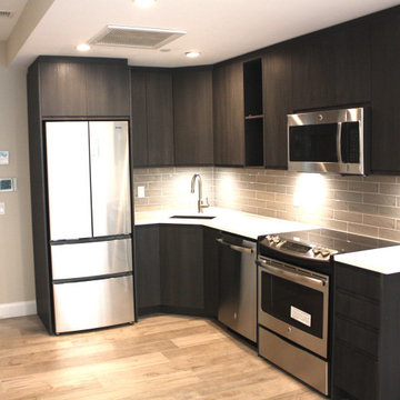 Utilzing Limited Apartment Space to Create a Gourmet Transitional Kitchen