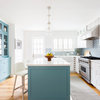 A Graphic Backsplash Sets the Color Palette for a New Kitchen