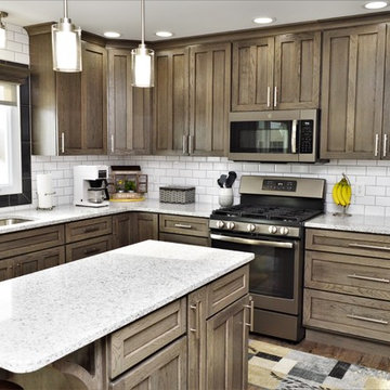 Valparaiso, IN. Haas Signature Collection. Hickory Driftwood Kitchen