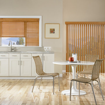 Vertical Faux Wood Blinds