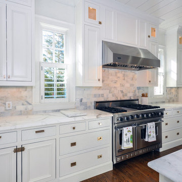 Vickery Kitchen gets facelift with new recessed off white cabinets