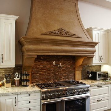 Victorian Cast Stone Kitchen Hood in Montreal