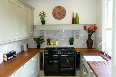 This is an example of a traditional kitchen in Cornwall.
