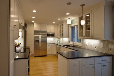 Inspiration for a mid-sized transitional kitchen remodel in Other