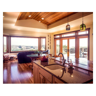 View from kitchen overlooking dining area. - Craftsman - Kitchen - San ...