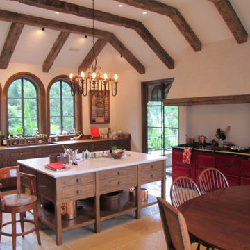 View of kitchen by Sarah Blank Design Studio and breakfast area