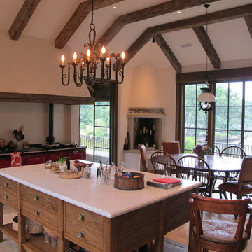 View of kitchen by Sarah Blank Design Studio and breakfast area