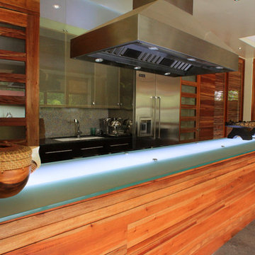 Viking kitchen glass bar