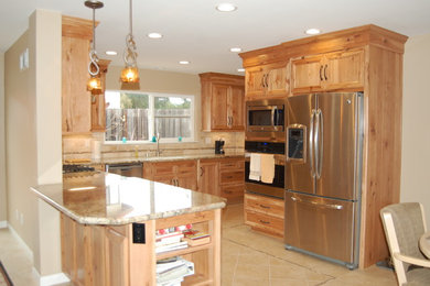 This is an example of a classic kitchen in Santa Barbara.