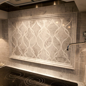 Villanova, PA:  Kitchen Detail of Decorative Backsplash