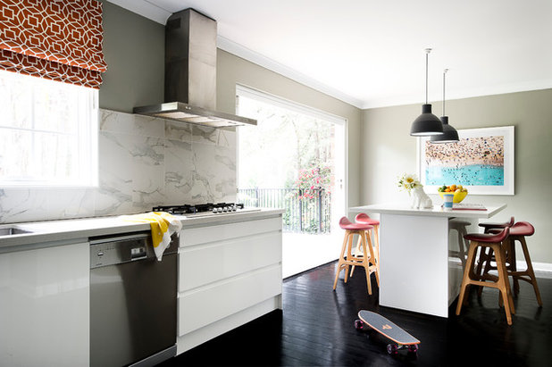 Transitional Kitchen by Brett Mickan Interior Design