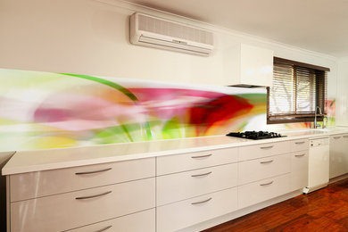 VR Art Glass Printed Kitchen Splashback - NATURES SHAPE # 10