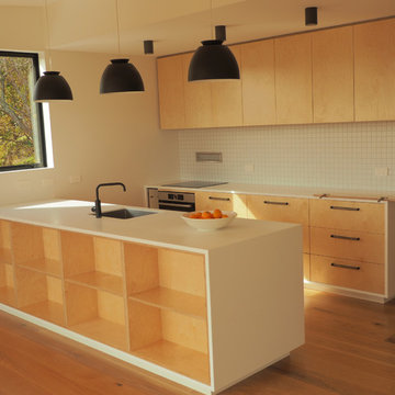 Waiheke Island - Modern Birch Kitchen