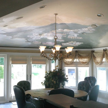 Wall Mural for a focal Point Wall in a Holmdel Home