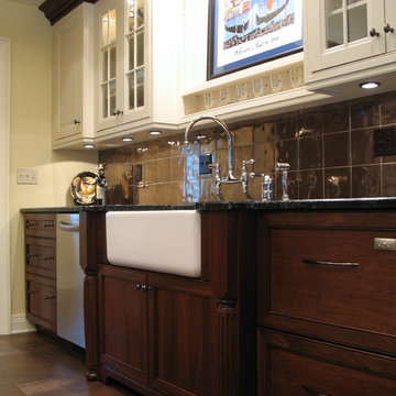 Walnut and Painted Kitchen