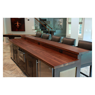 Wood bar tops for a home or commercial space - J. Aaron