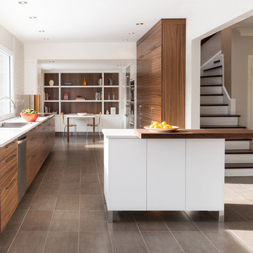 Walnut-kitchen l Cuisine en noyer