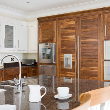 walnut modern kitchen