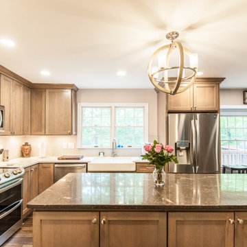 Warm and Transitional Kitchen in Springfield, VA