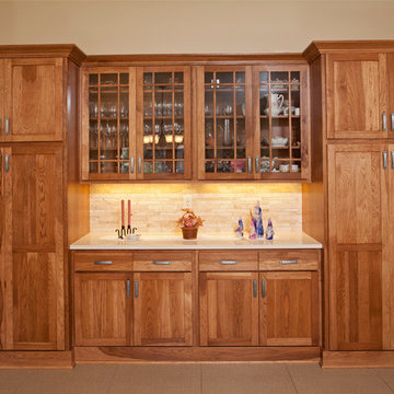 Warm Hickory Kitchen
