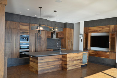 Inspiration for a large contemporary kitchen remodel in Other