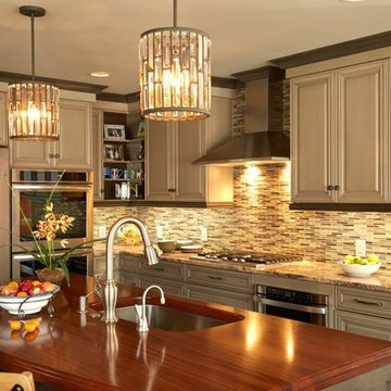 Warm-toned Transitional Kitchen Remodel - Pikesville, MD