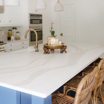 Warm White Kitchen from The Hip Suburban