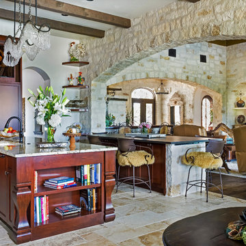 Waterfront Texas Tuscan Villa by Austin TX Home Builders Zbranek & Holt Custom H