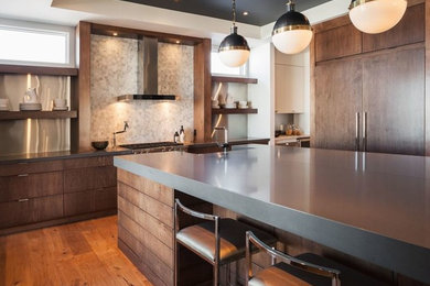 Inspiration for a modern kitchen remodel in Calgary