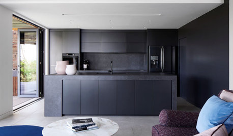 Room of the Week: An All-Black Streamlined Kitchen