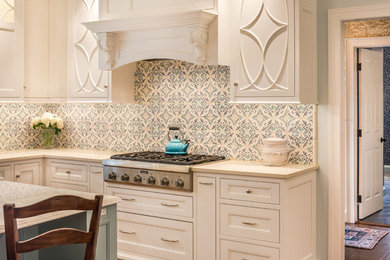 Example of a country kitchen design in Philadelphia
