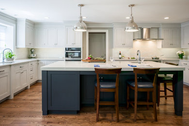 Example of a transitional kitchen design in Philadelphia