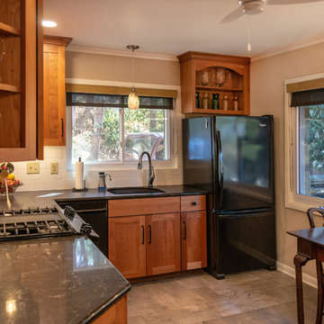 Waynesville Kitchen, Ceiling Bump-up, Bath Remodel