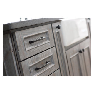 Weathered Wood Kitchen Island - Transitional - Kitchen - San Diego - by ...