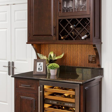 Web Bar with Built-In Wine Cooler